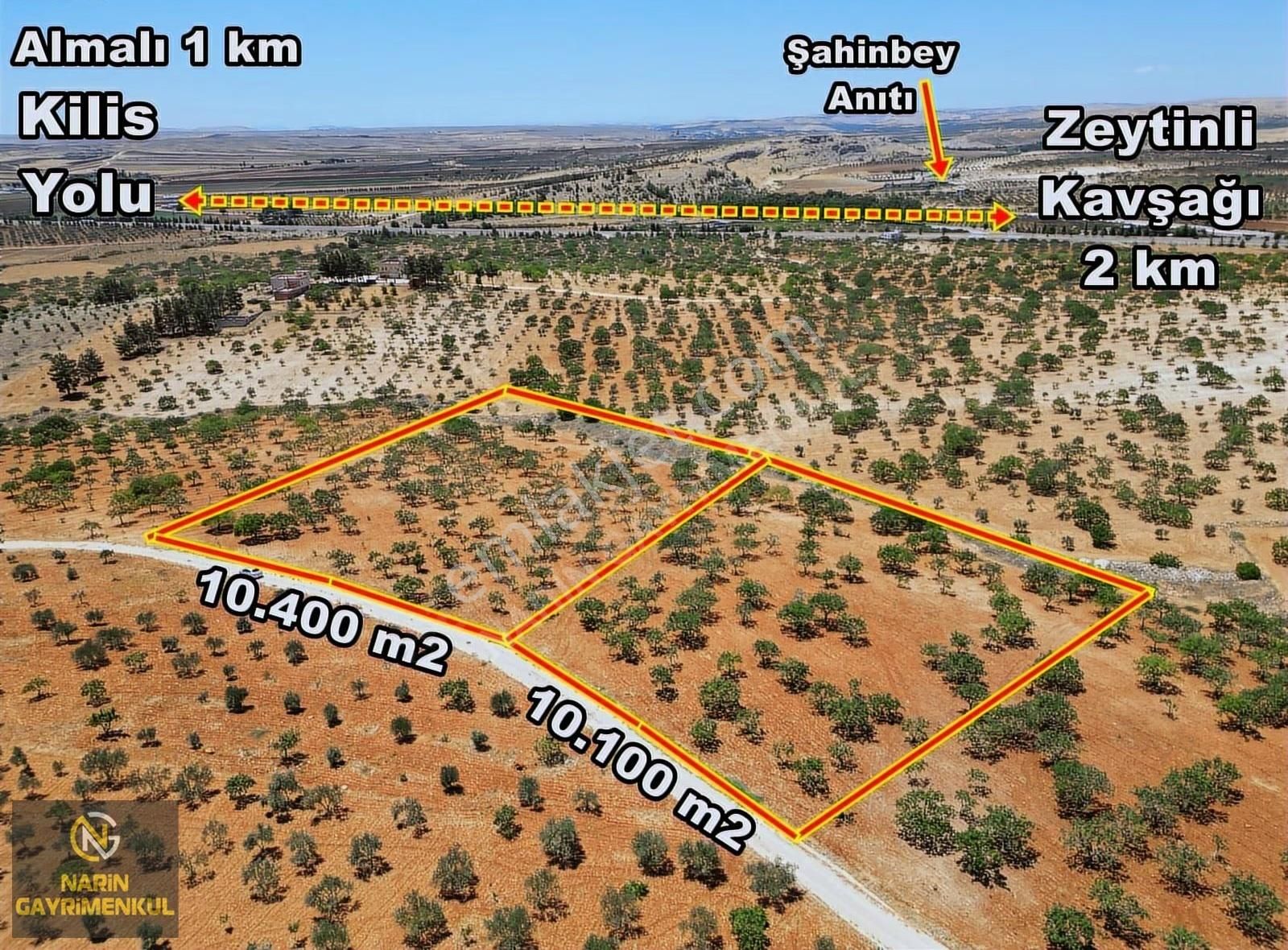 Şahinbey Bostancık 400 Fıstık, 4 Ton Ürün,resmi Yol, Kuyu Var - Görsel 8