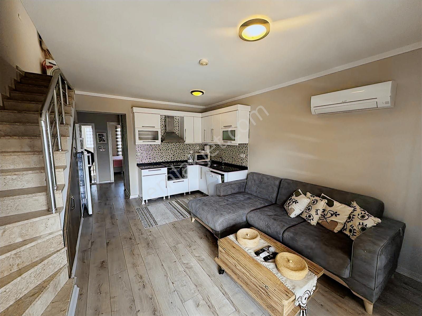 Çalış Plajına Yakın İlkon'dan Site İçi, Eşyalı Satılık Dubleks - Görsel 21