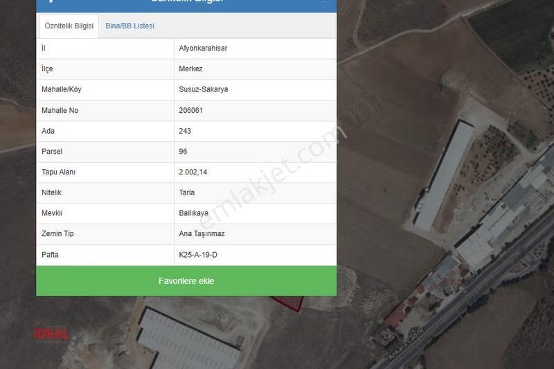 Afyonkarahisar'da Ağır Sanayi İmarlı Satılık 50.065 M2 Arazi - Görsel 14