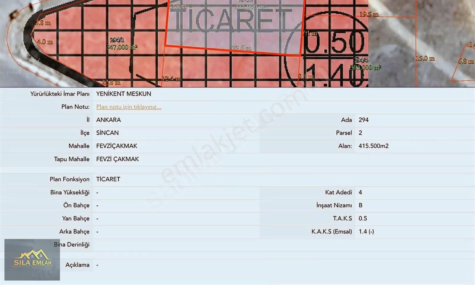 Fevzi Çakmak Mah. Köşe Başı Ticari İmarlı 430 M2 Arsa - Görsel 2
