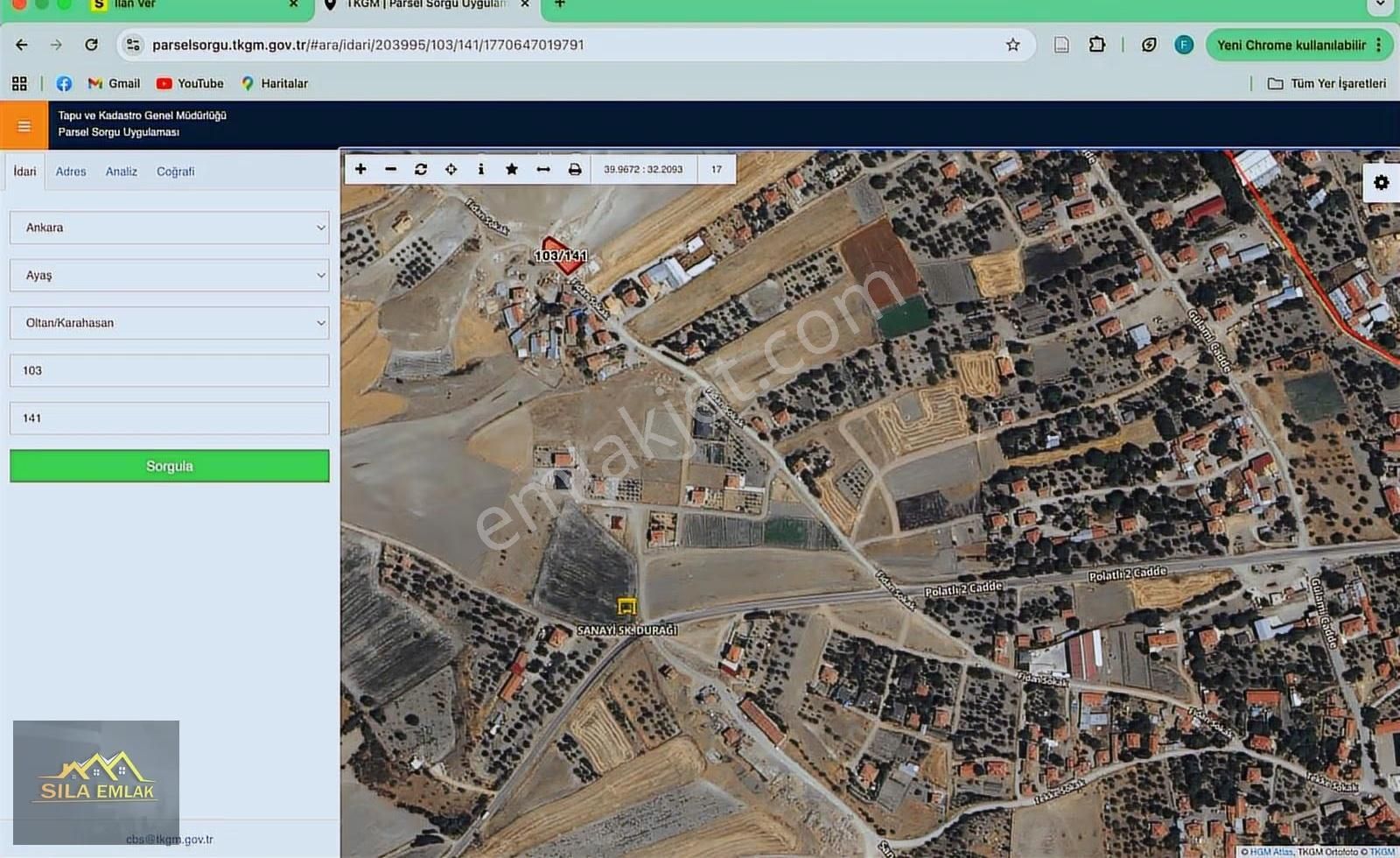 Ayaş Oltan'da 556 M2 Konut İmarlı Altyapısı Hazır Satılık Arsa! - Görsel 2