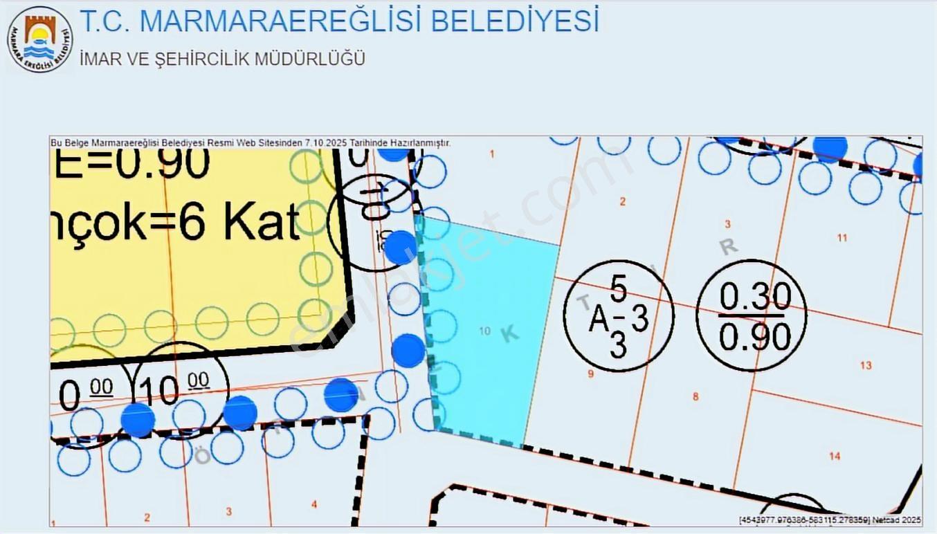 Tekirdağ Marmaraereğlisi 530 M2 Satılık Arsa - Görsel 7