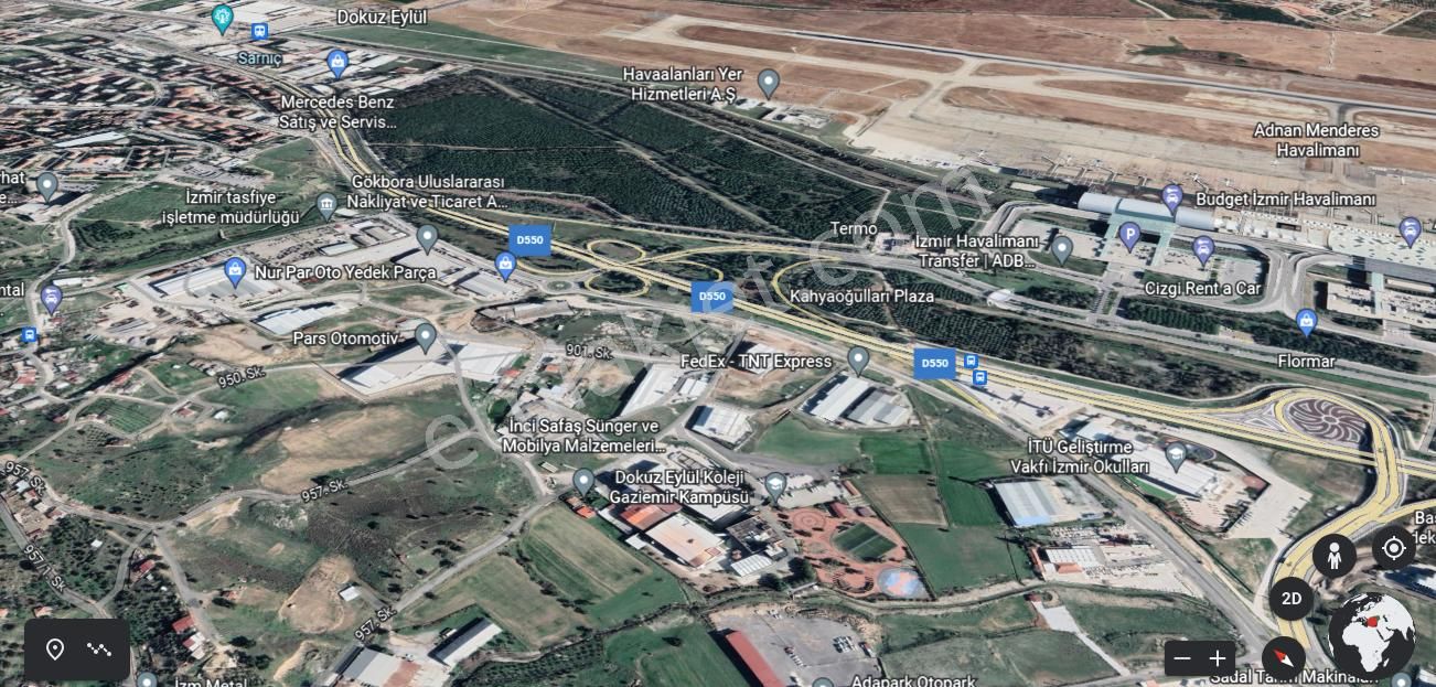 Havalimanı Karşısında Depo İmarlı ( Hisseli Tapu Açıklamayı Okuyun ) 500 M2 Arsa - Görsel 3