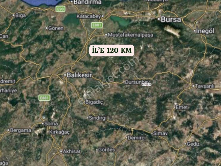 Balıkesir Dursunbey Gökçedağ Köyünde 1.018 M² Arsa Satılıktır - Görsel 8