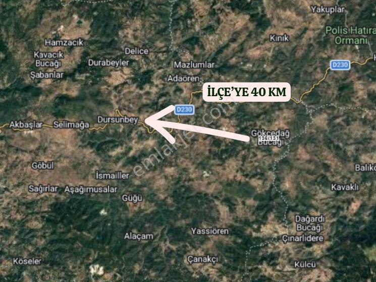 Balıkesir Dursunbey Gökçedağ Köyünde 1.018 M² Arsa Satılıktır - Görsel 7