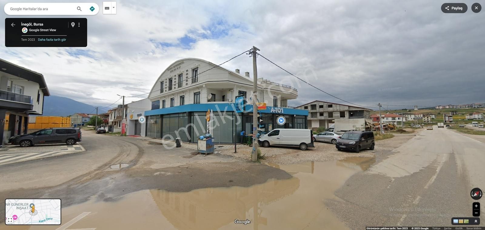 Ulucan'dan İnegöl Karalar Yoluna Cephe Kiralık Dubleks Daire