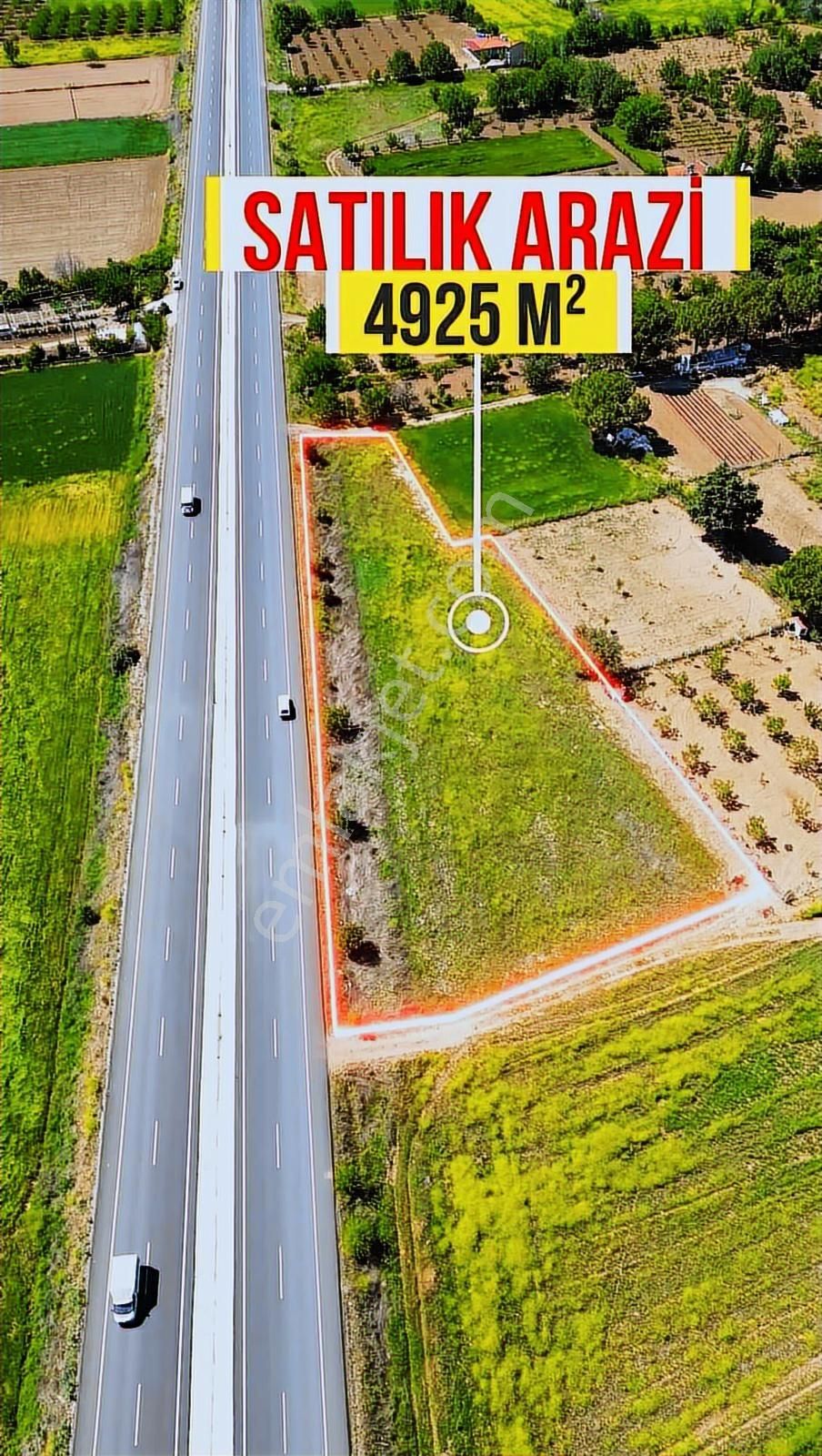 Tavas Kızılcabölük Ana Yola 140m Cepheli 4925 M² Arazi