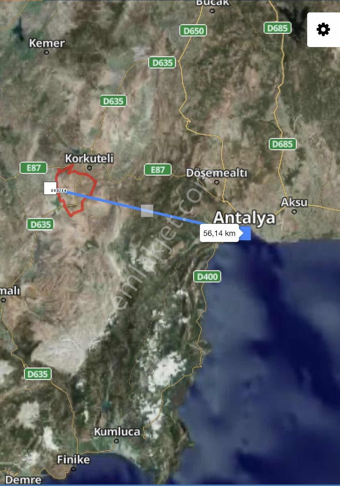 Korkuteli Sımandır Bölgesinde 1.336 Dönüm Satılık Tarla.. - Görsel 3