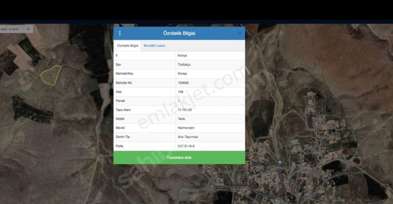 Konya Tuzlukçu Koraşi'de 11.751 M2 Satılık Arsa - Görsel 2