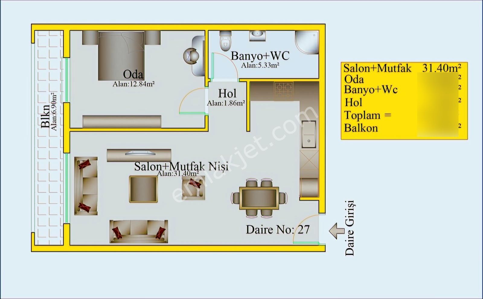 Yeşilyurt Sok. Ayrancı 0 Projede Ssatılık 1+1 Fırsatı - Görsel 3