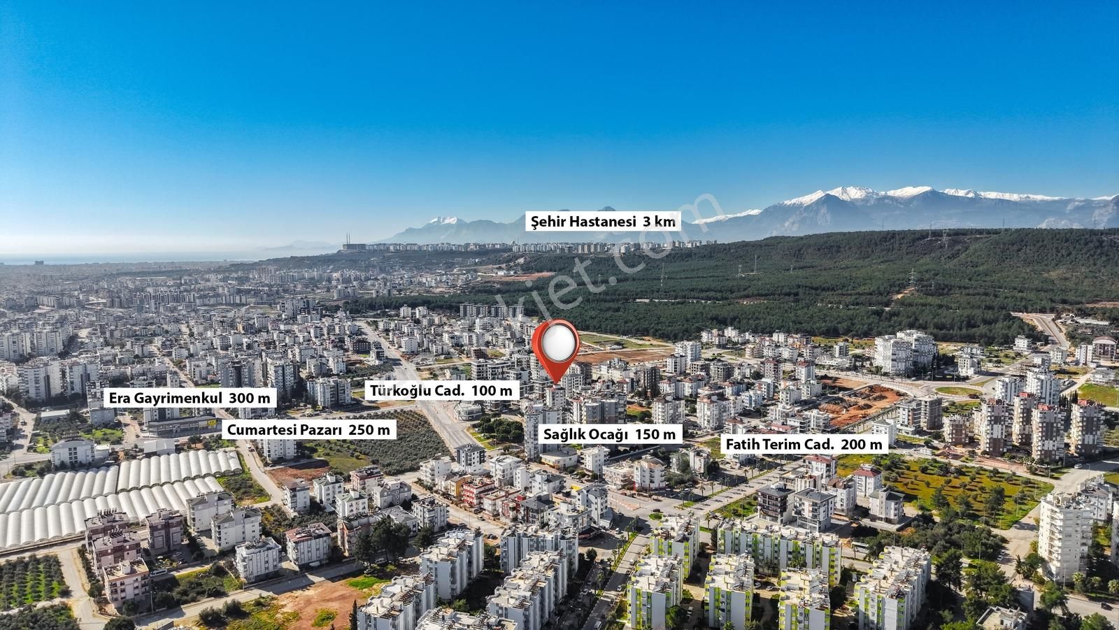 Antalya Kepez Varsak Aydogmuş Mah Havuzlu 2+1 Site Satılık Daire