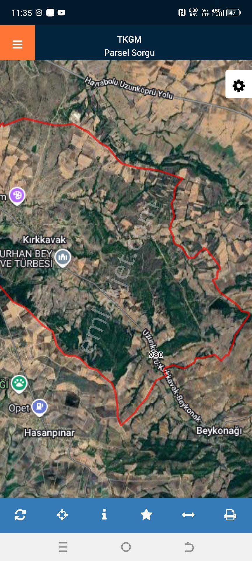 My Ekipdenedirne Uzunköprü Kırkkavakdaasfalt Cepheli Arazi - Görsel 10
