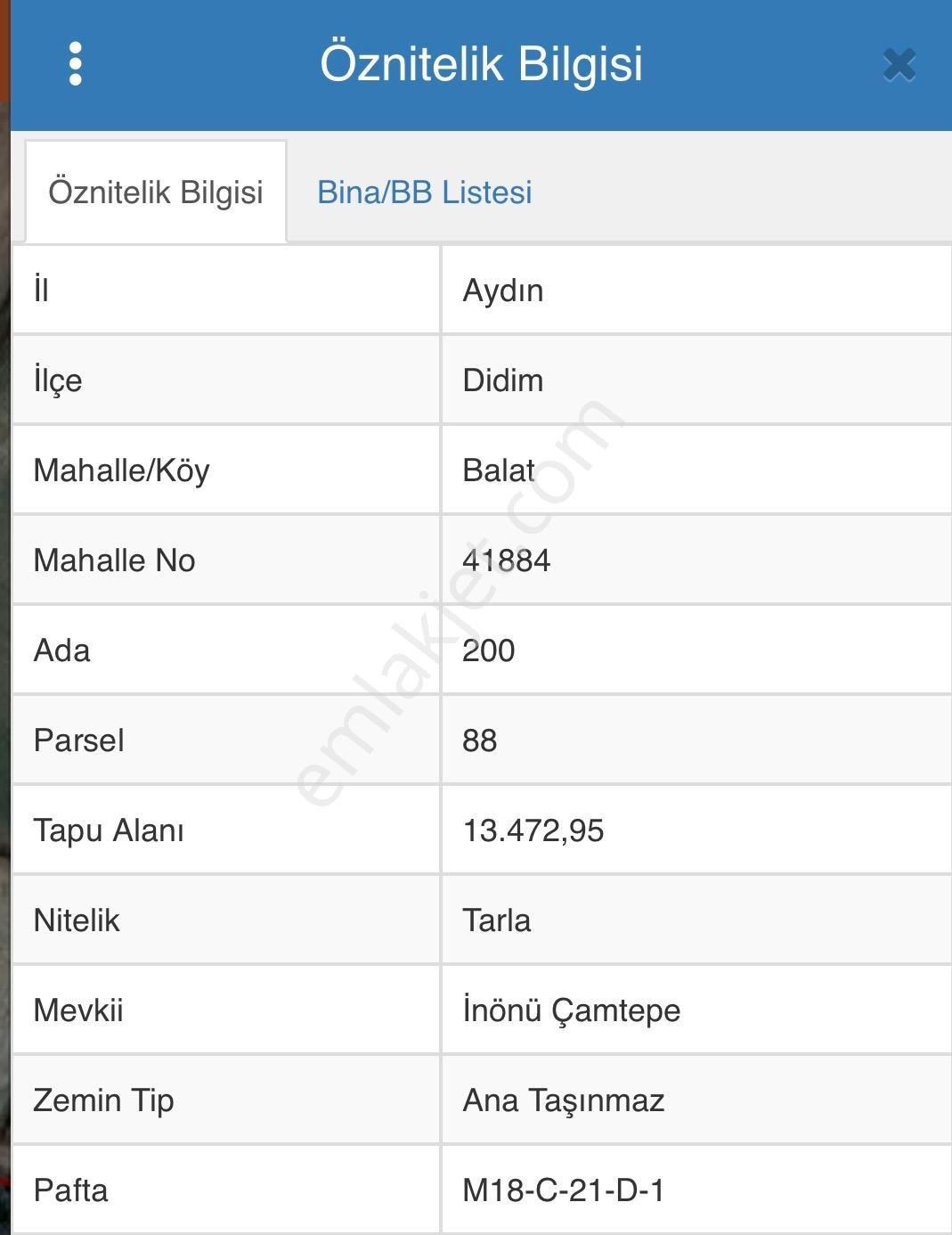 Didim Balatta 13,472,95 M2 Tarlamız Emsallerinden Çok Çok Uygun Günün Fırsatı Tarlamız Satışdadır - Görsel 4
