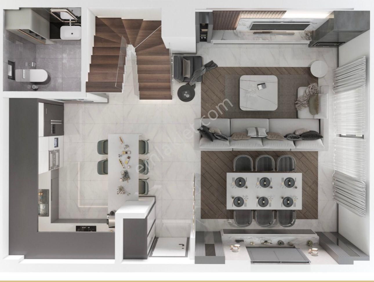 Ermenek Te Lüks Sitede Villa - Görsel 26