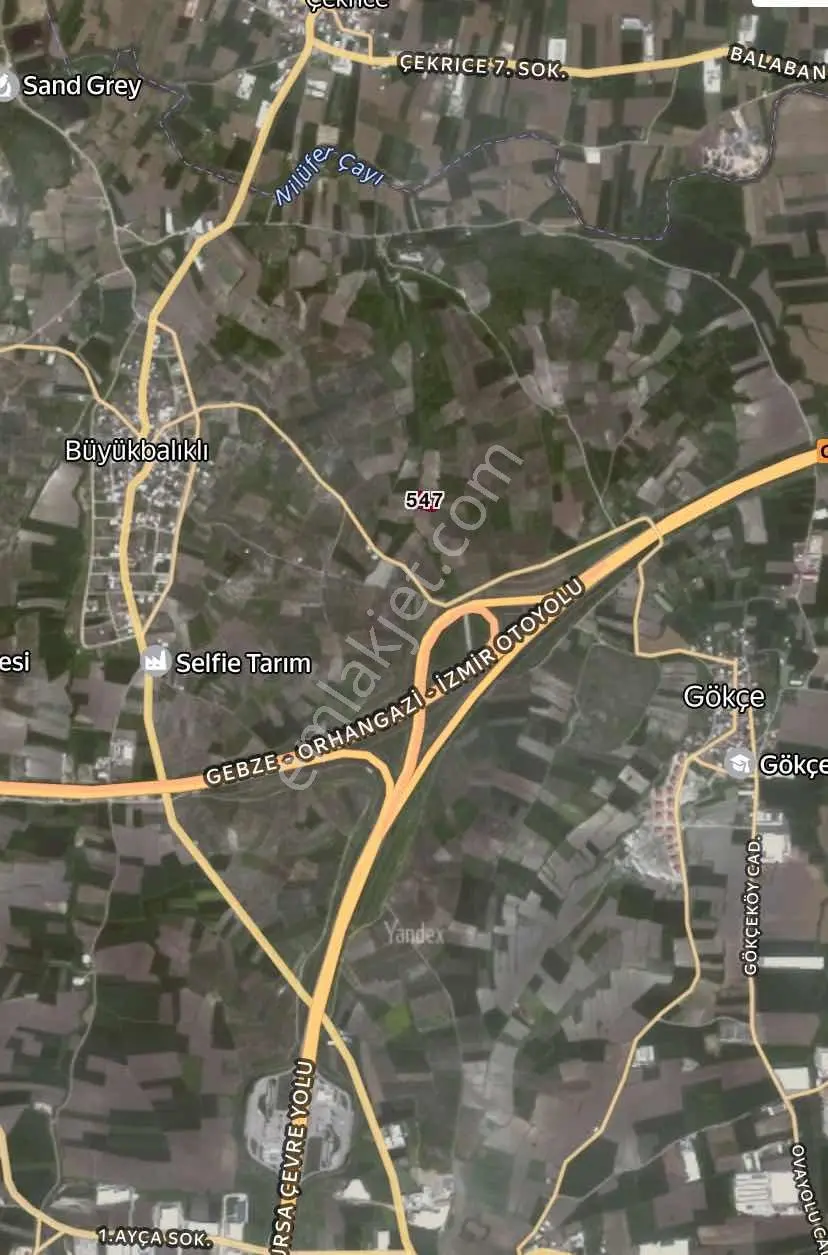 Bursa Nilüfer Büyükbalıklı 3.850 M2 Yatırımlık Satılık Tarla - Görsel 2