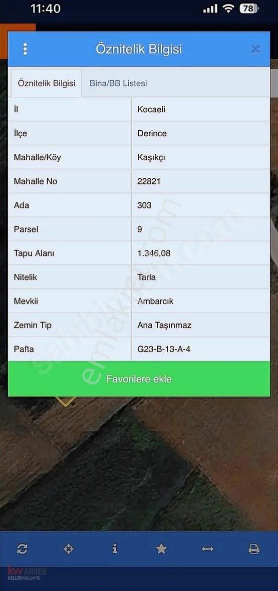 Kw Arven'den İstanbul'a Yakın Kaşıkçıda Satılık Tarla - Görsel 3