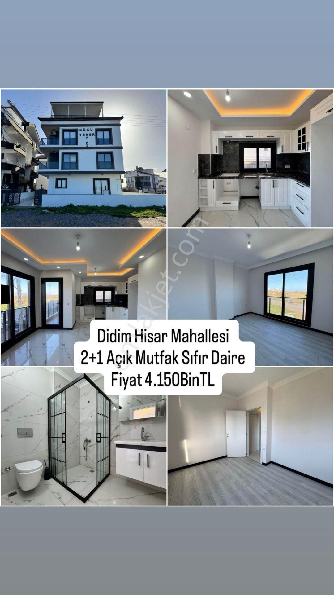 Aydın Didim Hisar Mah. Satılık Sıfır 1. Kat Eşyasız Daire
