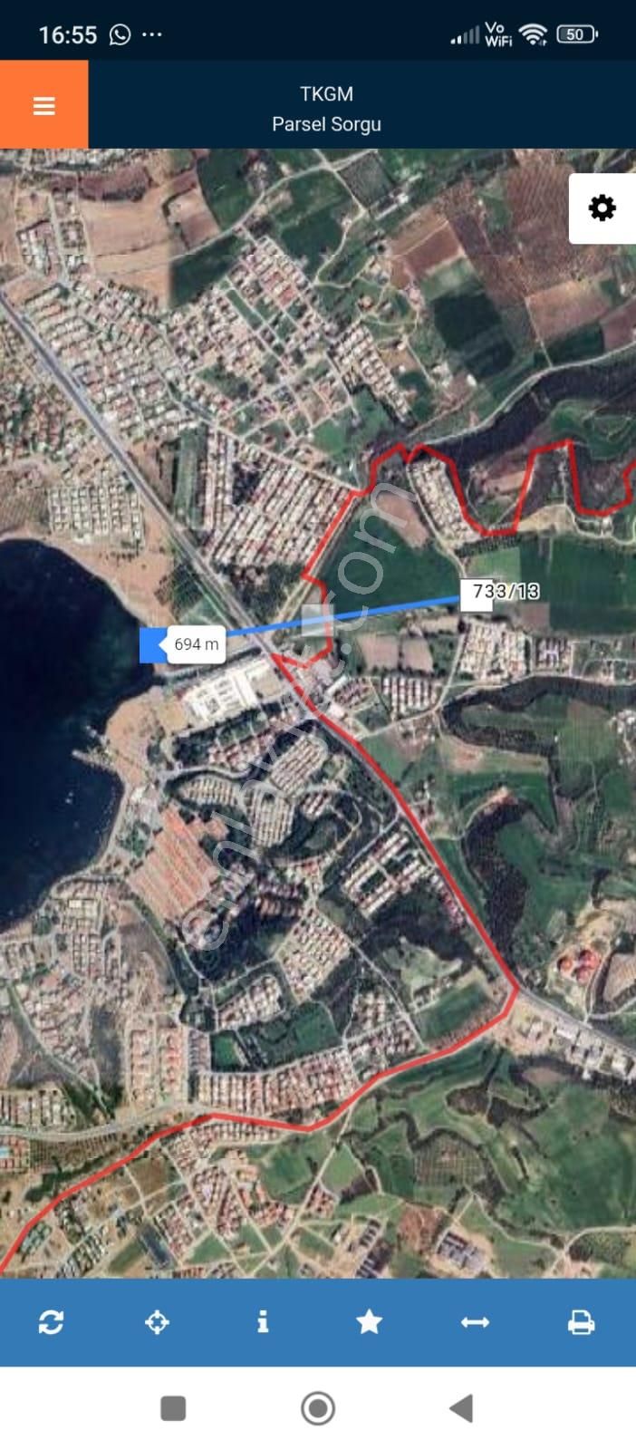 Aydın Didim Hisar Mah. Satılık 208 M2 Denize 694 M Müstakil Villa Arsası