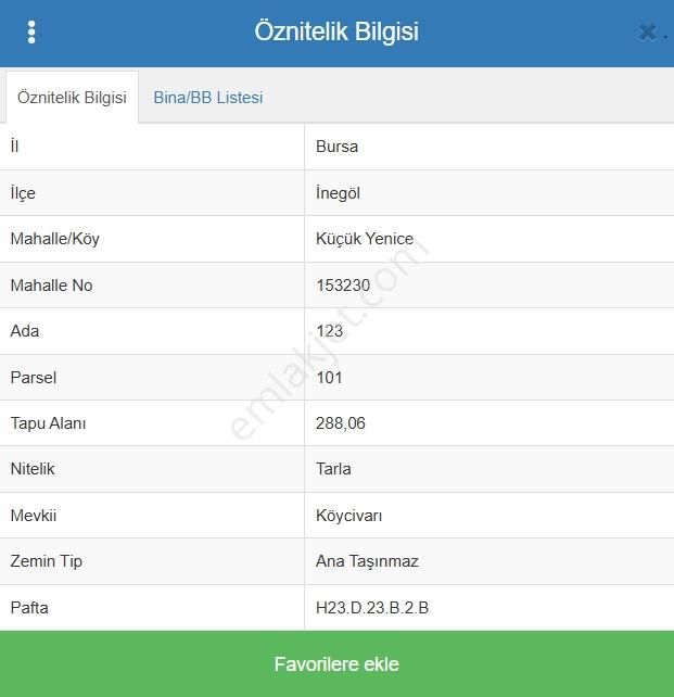 Ulucan'dan İnegöl Küçükyenice'de Satılık Arsa - Görsel 3