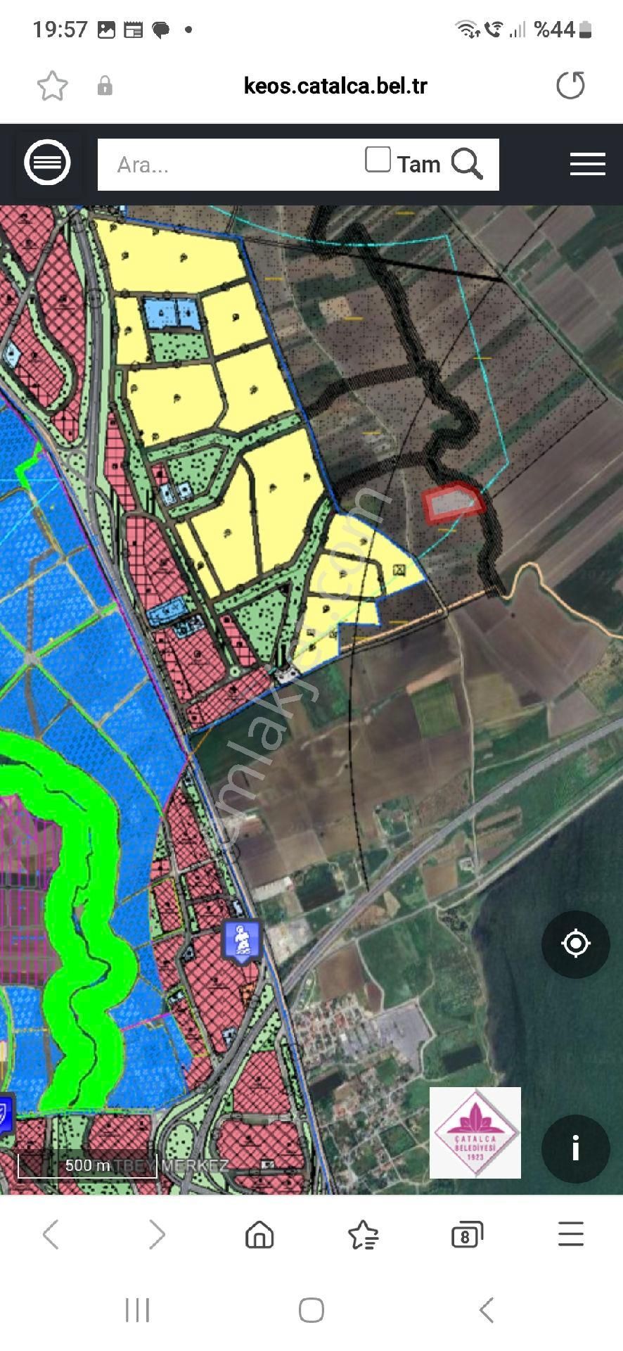 1/1000 Ölcek İmarli Arsa Yani