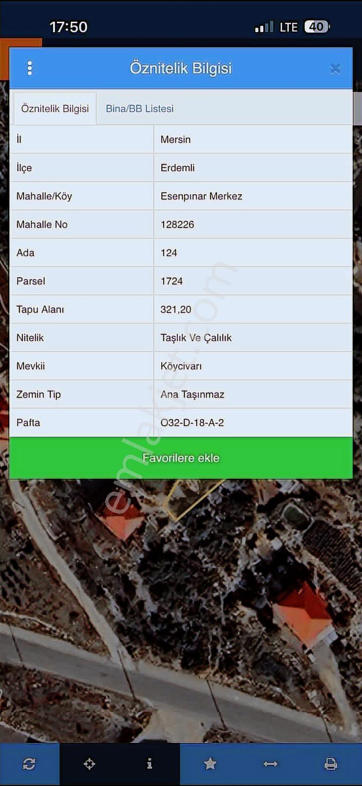 Erdemli Esenpınar Merkezde Villa İmarlı Arsa Acill - Görsel 2