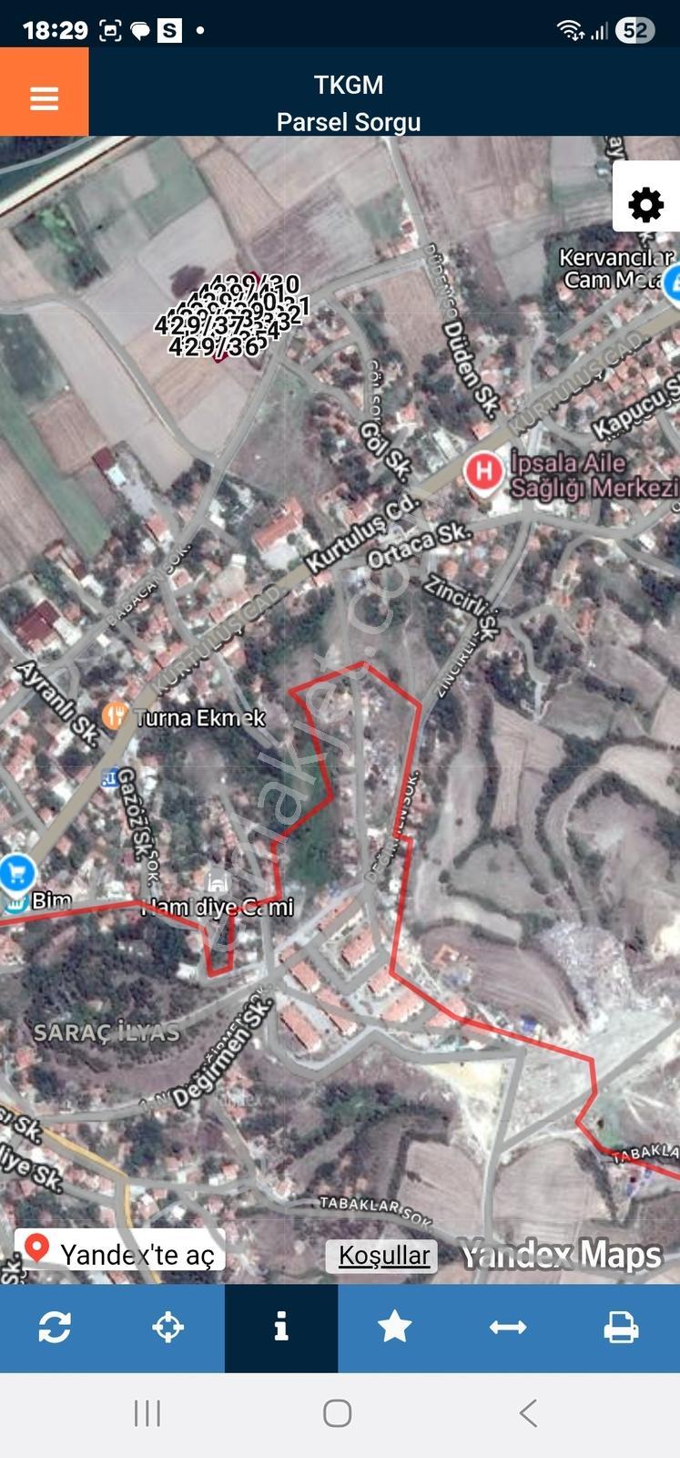 Edirne İpsala Kapucu Mahallesinde Satılık 12 Adet İmarlı Arsa