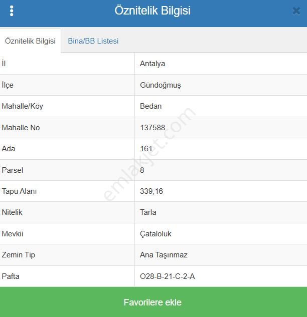 Antalya Gündoğmuş Bedan Köyünde 339 M² Tarla Satılıktır - Görsel 8