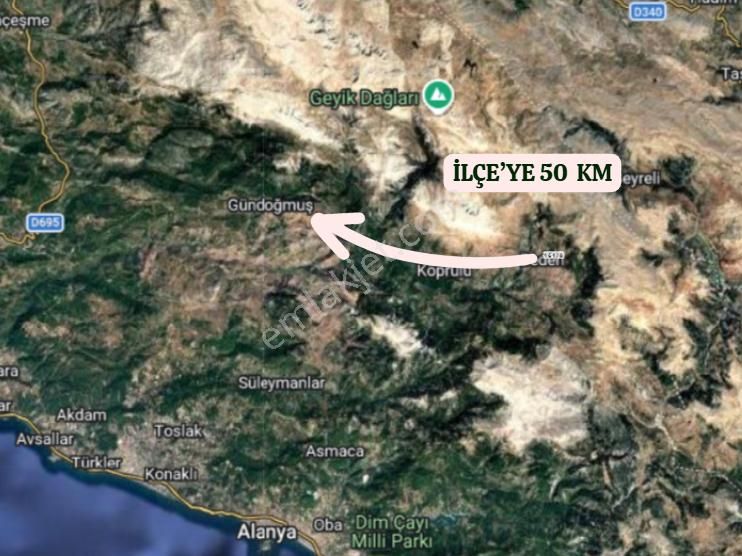 Antalya Gündoğmuş Bedan Köyünde 339 M² Tarla Satılıktır - Görsel 6