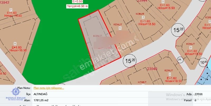 Başpınar Millet Bahçesi Yanı Ticari+konut İmarlı 183 M² Arsa - Görsel 5