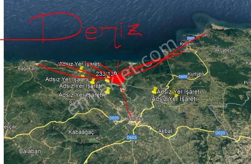 Kandıra Çalköy De Turizm De Yola Cephesi 50 M Denize 2,5 Km - Görsel 26