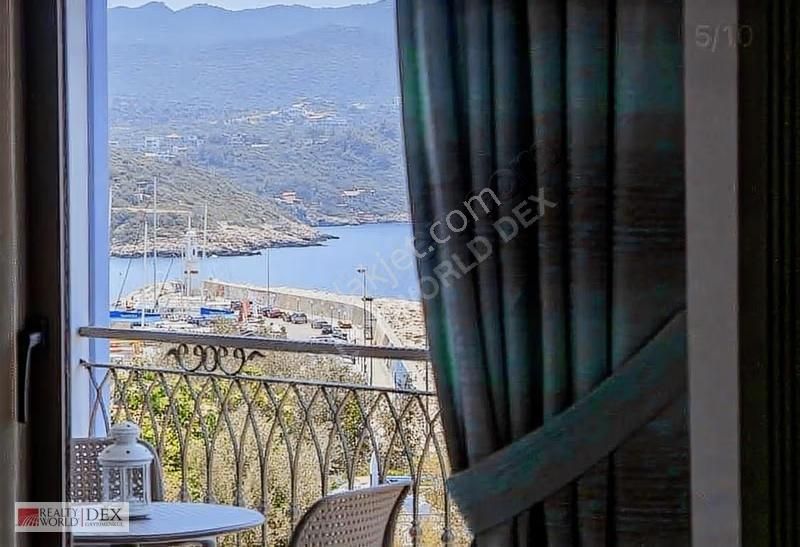 Kaş Merkezde Önü Kapanmaz Full Deniz Manzaralı Nadir 3+1 Daire - Görsel 5