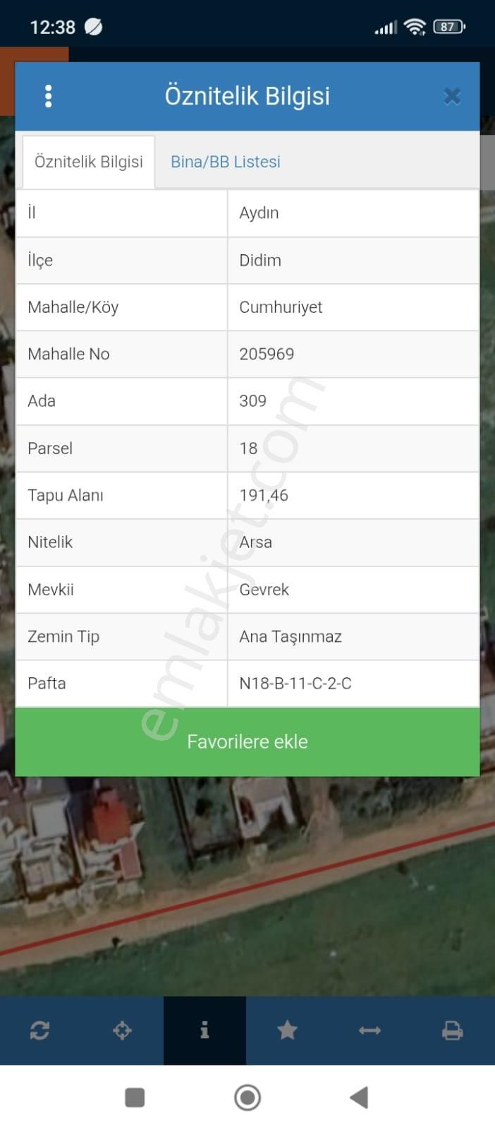 Aydın Didim Cumhuriyet Mah. Hastanenin Arka Bölgesi 20/40 İmarlı 191 M2 Villa Arsası Merkezi Konum - Görsel 3