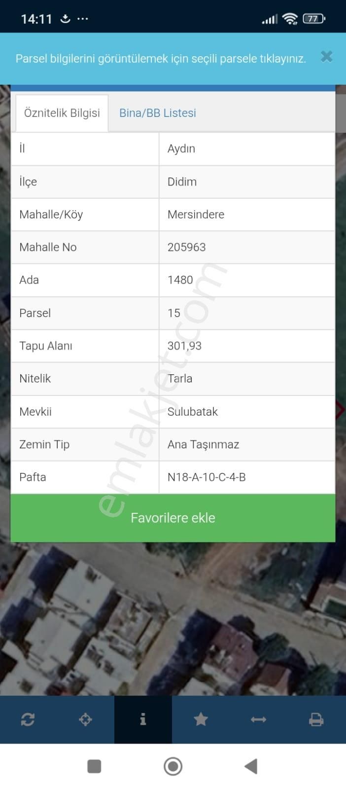 Aydın Didim Mersindere Satılık 302 M2 Denize 476 Metre Müstakil Villa Arsası - Görsel 4
