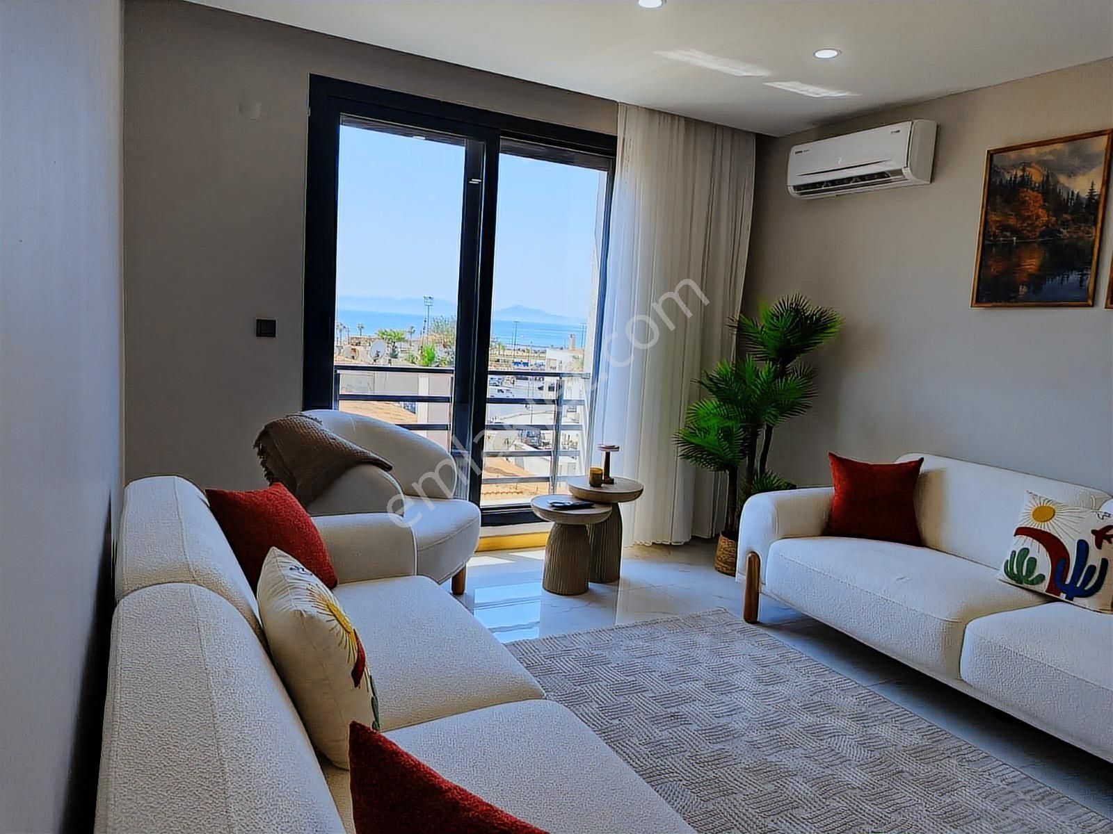 Rw Nefes'ten Deniz Manzaralı Eşyalı 1+1 Kapalı Mutfak Daire - Görsel 20
