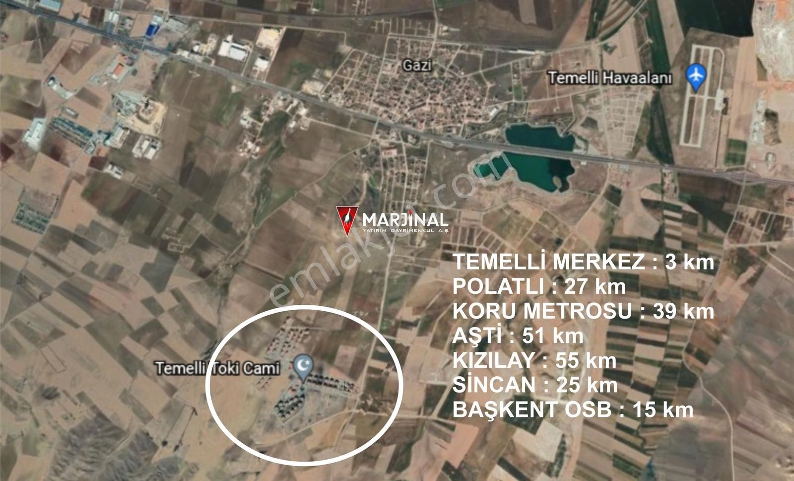 Temelli'de Toki Evlerinde Araç Takaslı Tapulu 1+1 Satılık Daire - Görsel 20