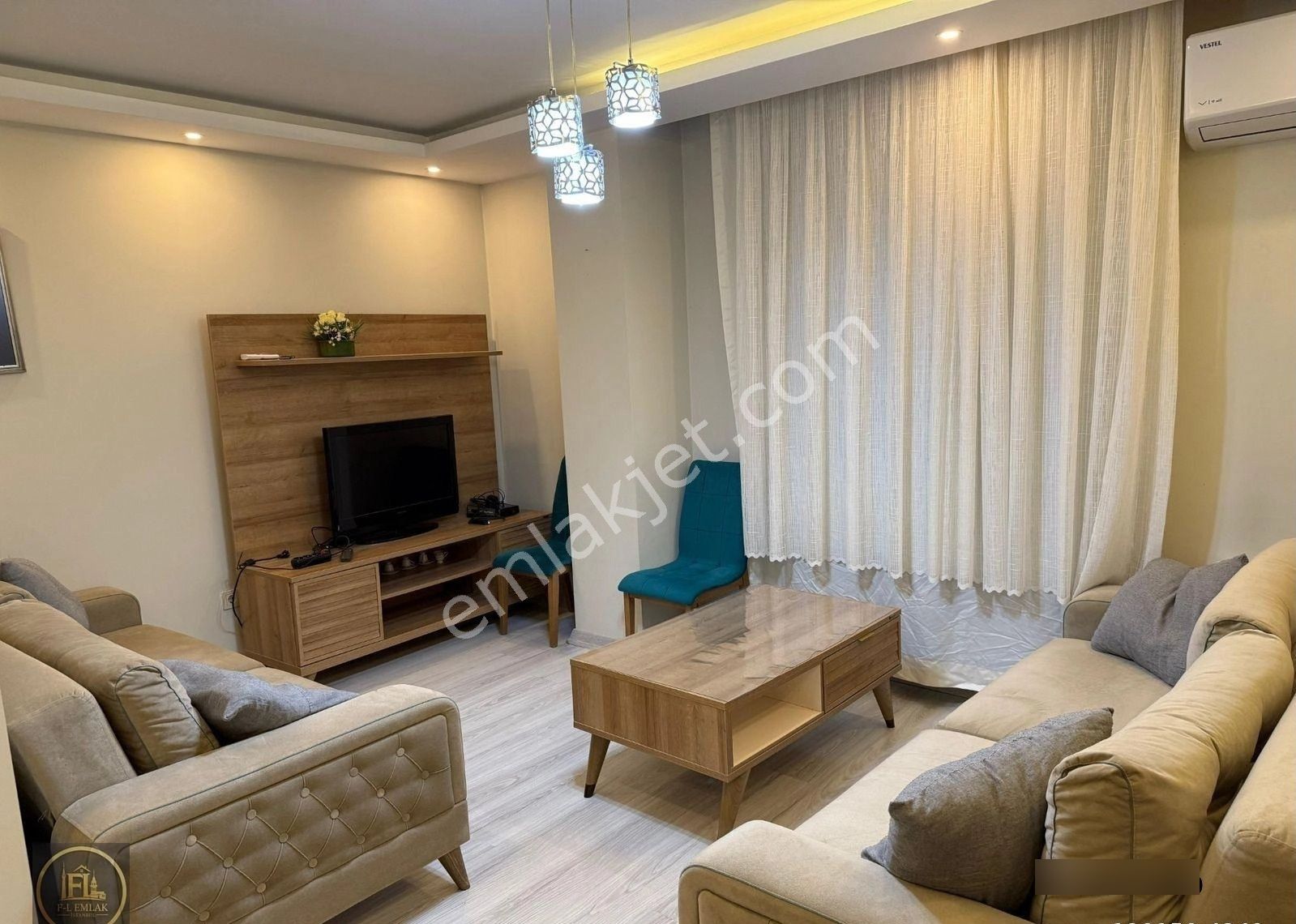F-l Emlaktan 1+1 Eşyalı Ve Yeni Binada Kiralık Daire - Görsel 4
