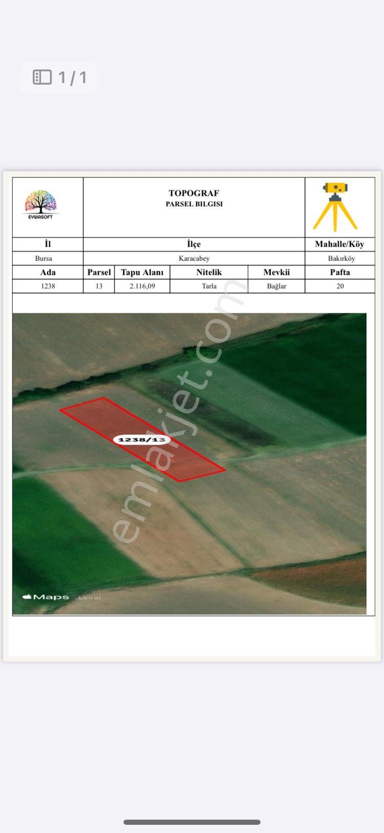 Karacabey Bakır Köyün`de Fırsat Arazi - Görsel 6