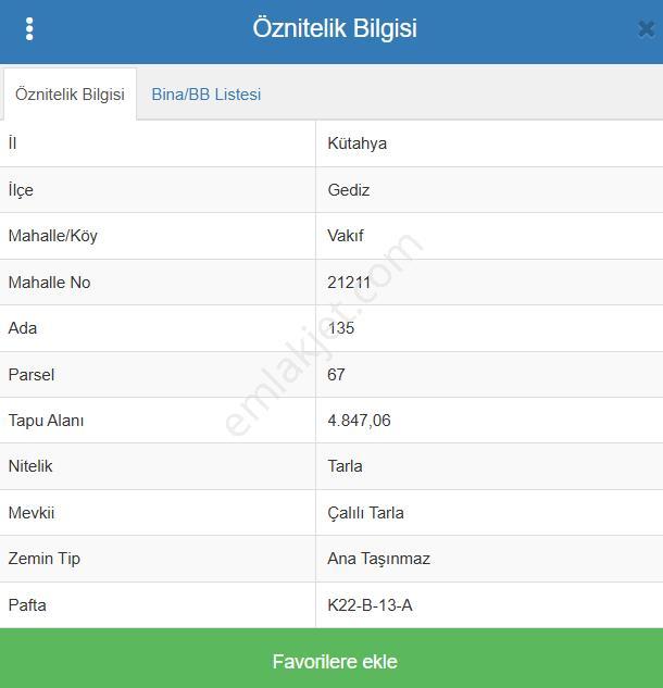 Kütahya Gediz Vakıf Köyünde Toplamda 6.549 M² 2 Tarla Satılıktır - Görsel 8