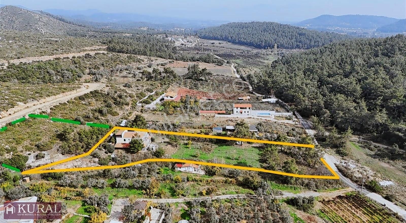 İzmir Menderes Yeniköyde 5685 M2 Tek Tapu Malikhane Ev Bahçe - Görsel 19