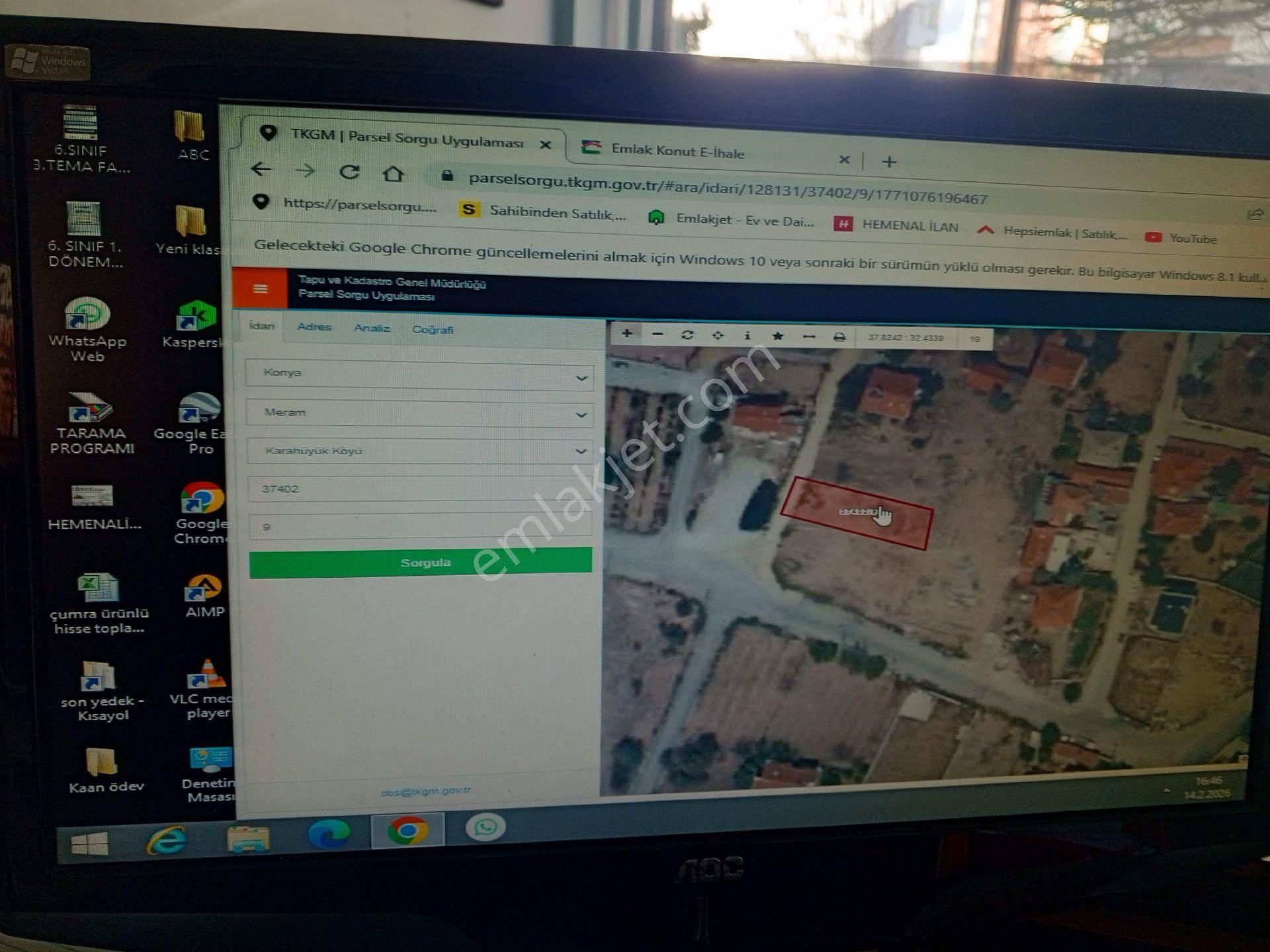 Konya Meram Karahüyük Mah.yerleşim Alanı İçinde 500 M2 Satılık Arsa - Görsel 2