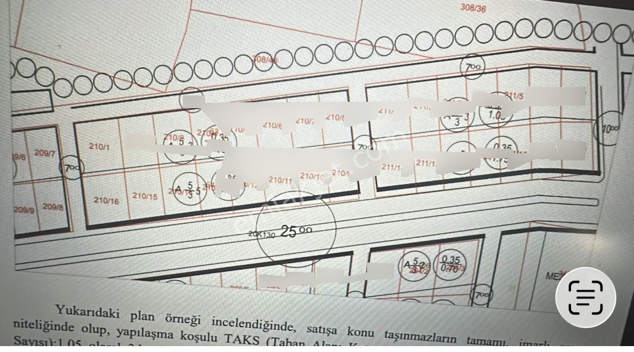 İzmir Kemalpaşa Ören75 Yıl. Mah Satılık 6 Dairelık Konut Arsası
