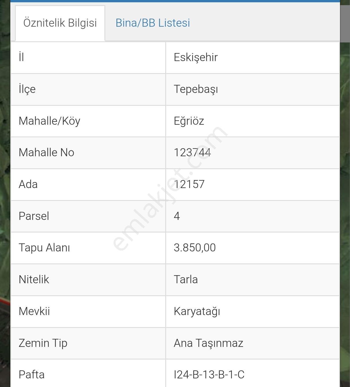 İki Emlaktan Eğriözde Yatırımlık 3850 Mt. Tarla