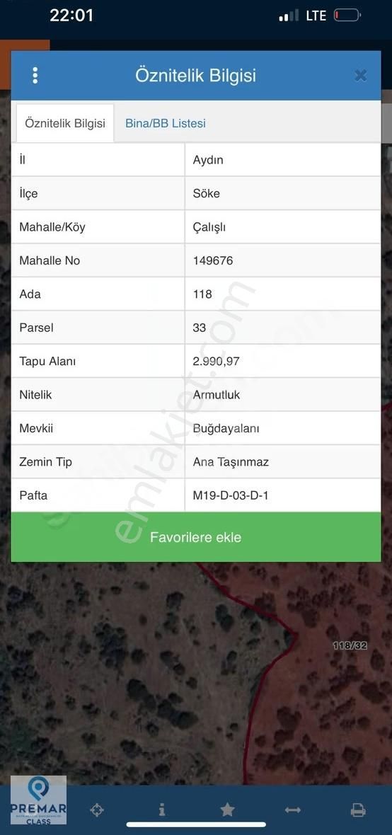 Aydın Söke Çalışlıda 28 Dönüm Satılık Zeytinlik