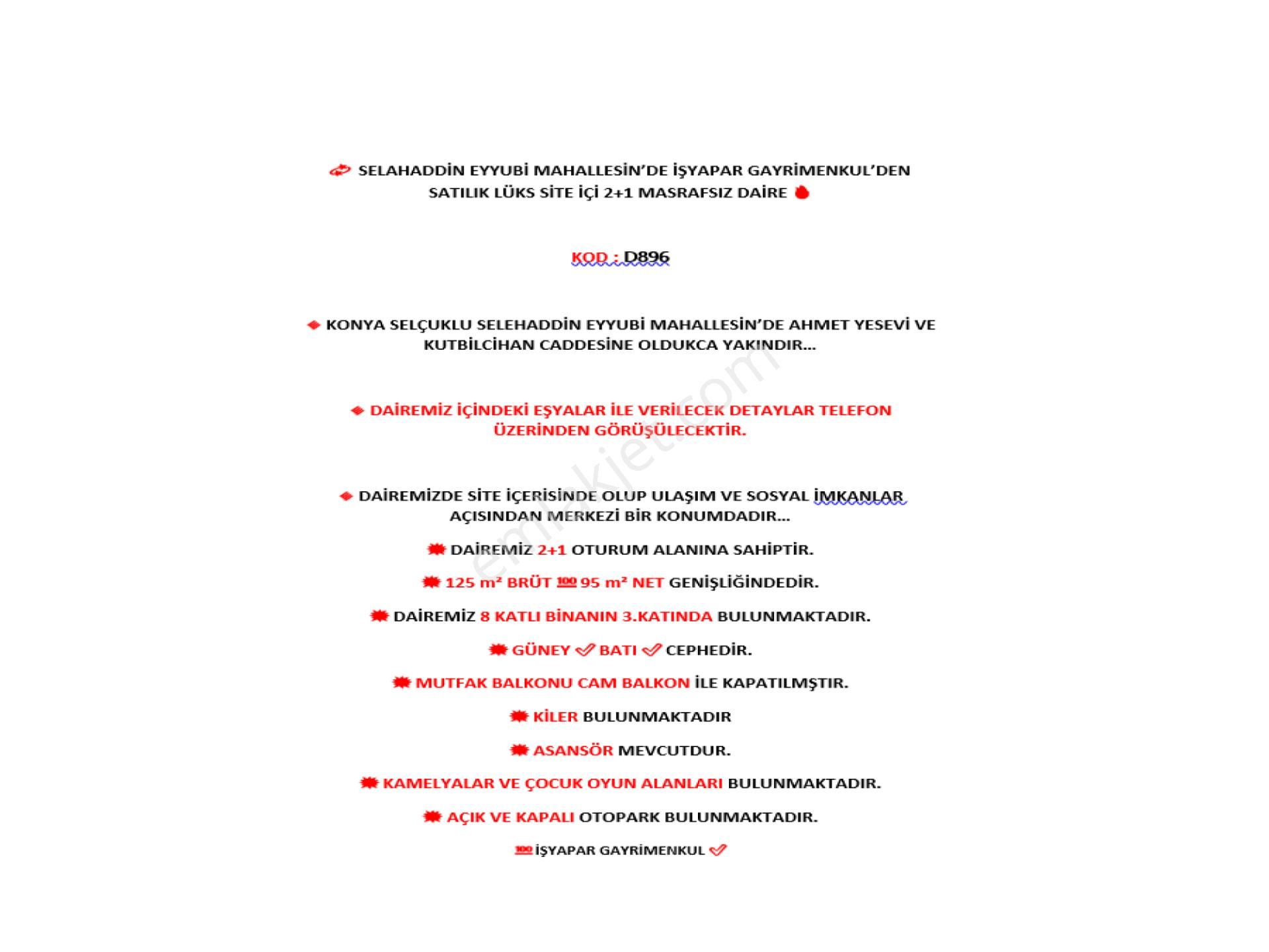 Selahaddin Eyyubi Mah. İşyapar Gayrimenkulden Site İçi Ara Kat 2+1 Daire - Görsel 10