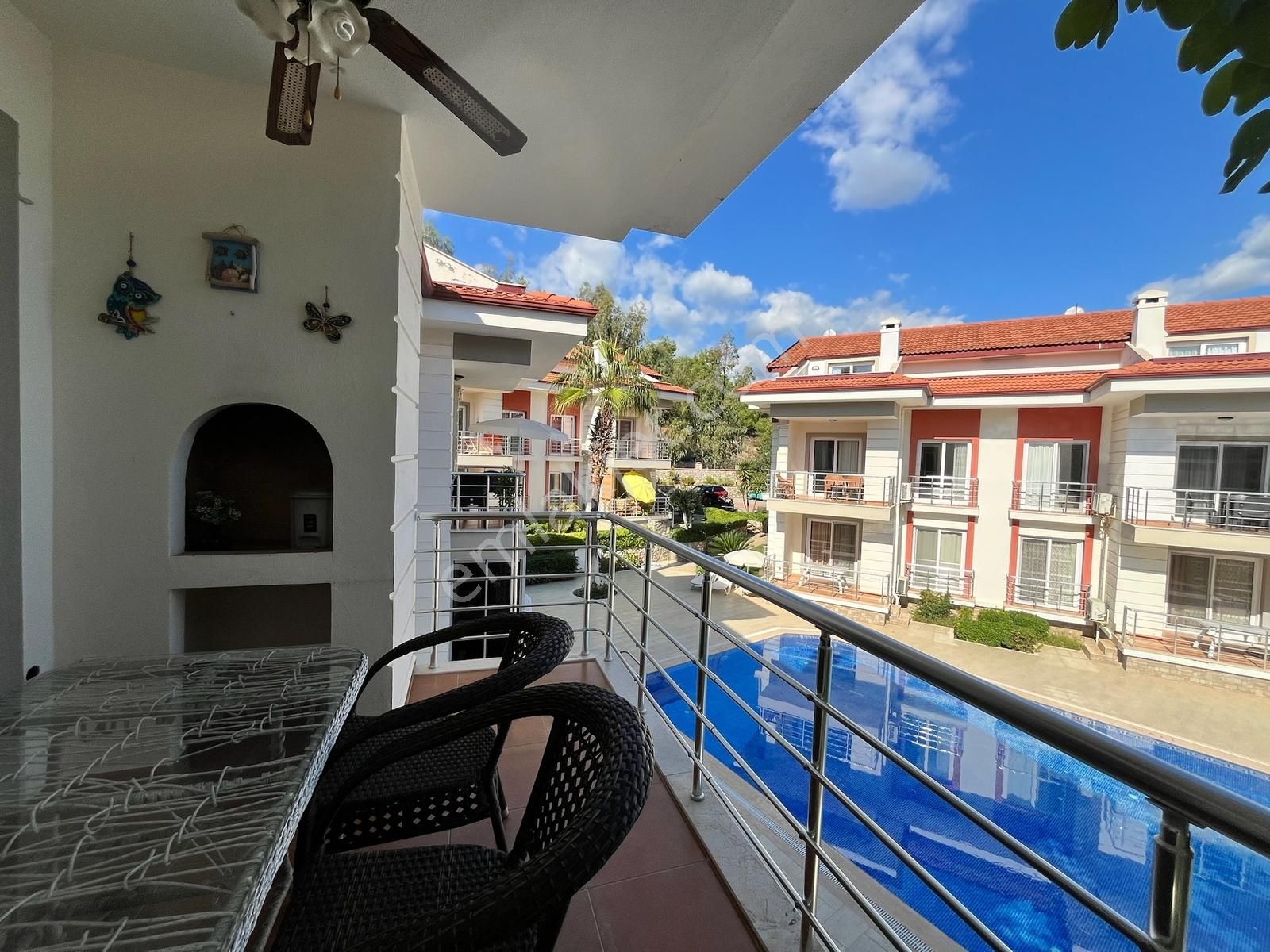 Çalış Site İçinde Uzun Dönem Kiralık 3+1 Eşyalı Daire - Görsel 32