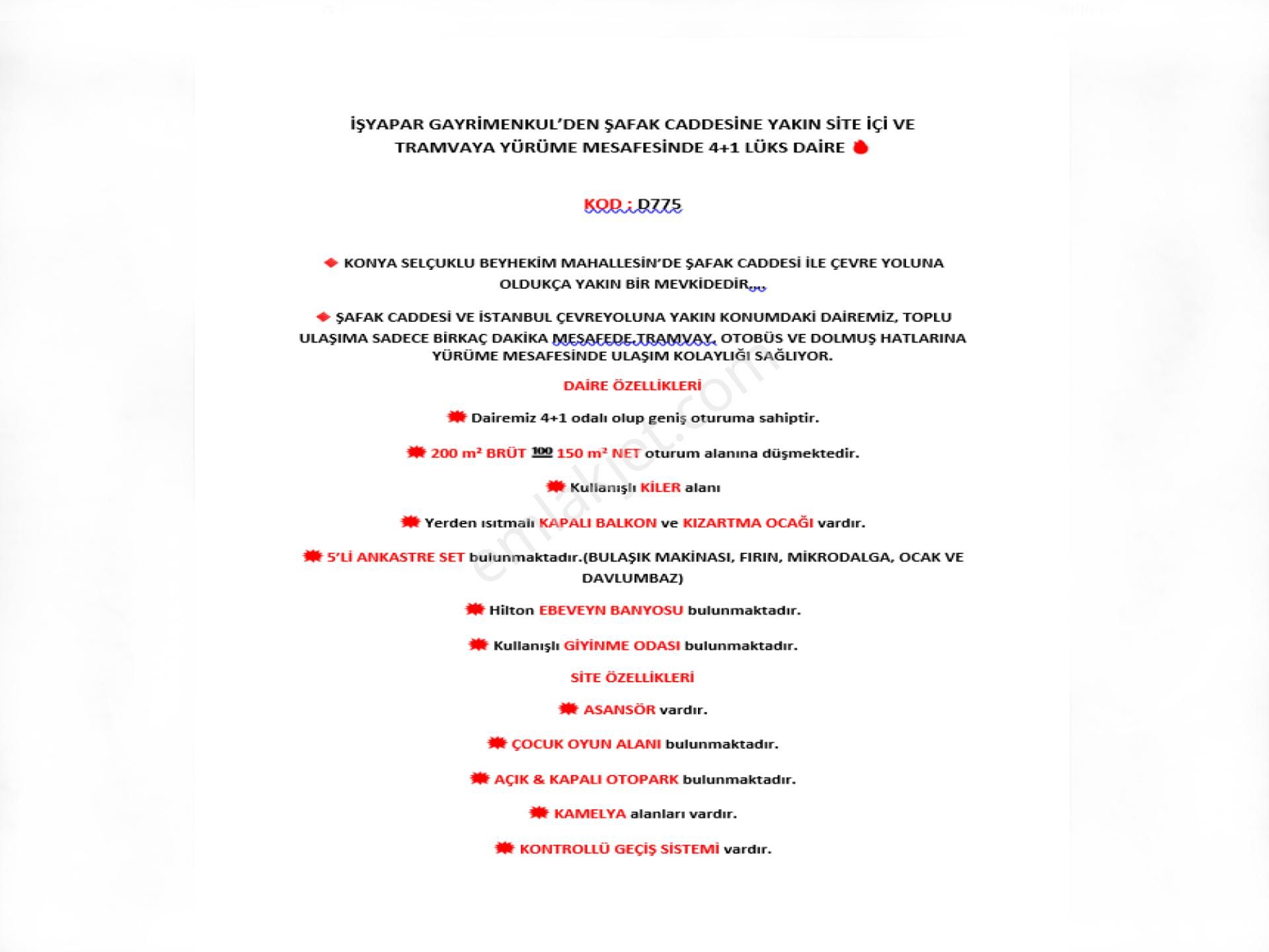 Çevre Yoluna Yakın İşyapar Gayrimenkul'den Sıfır Site İçi Lüks 4+1 Daire - Görsel 10