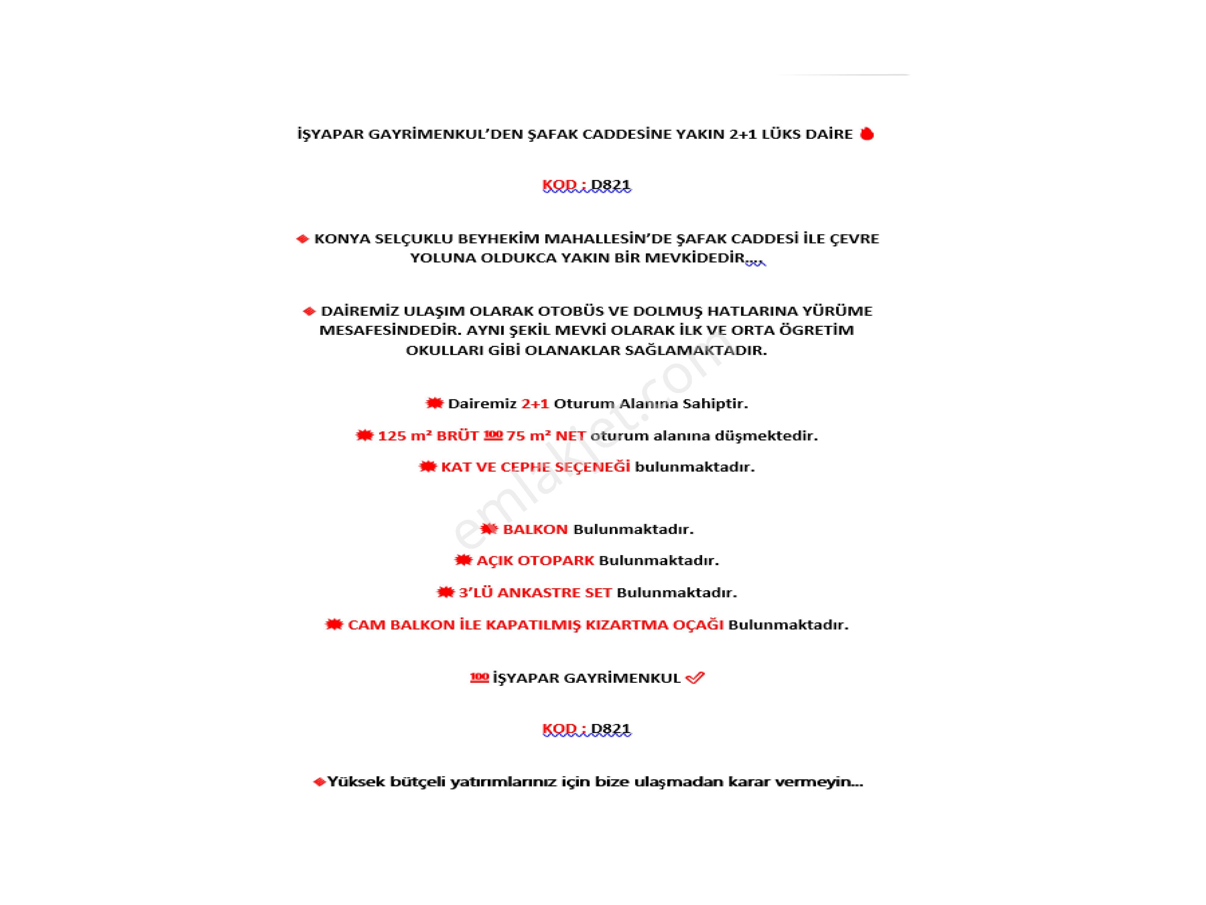 Şafak Caddesi Yakını İşyapar Gayrimenkul'den Lüks 2+1 Daire - Görsel 10