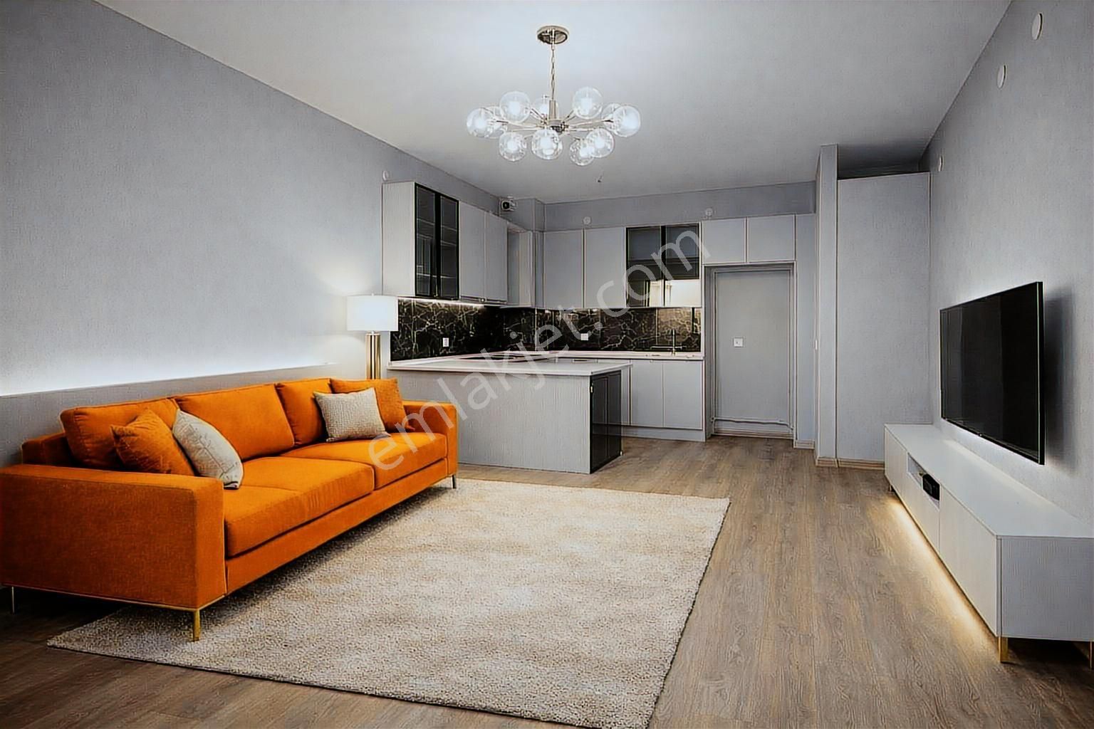 Sıfır Yeni Lüks Binada Amerikan Mutfaklı Satılık 2+1 Daire - Görsel 35