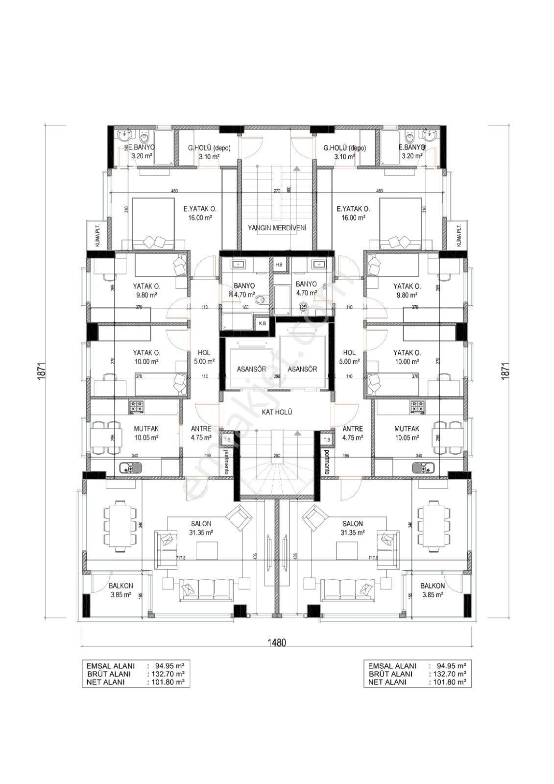 Best Group'tan Suadiye'de Deniz Manz. Zara Yakını 103 M2 Net - Görsel 4