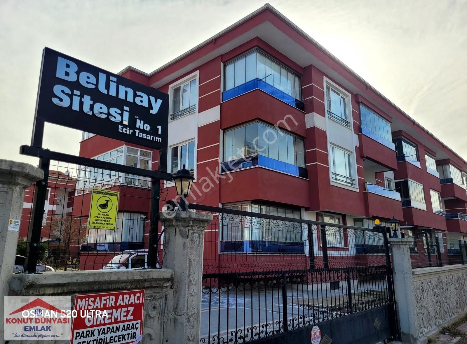 Yeni Bina Belinay Sitesi Full Yapılı Cam Balkonlu 3+1 Siteiçi